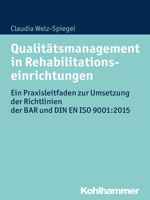 cover image of Qualitätsmanagement in Rehabilitationseinrichtungen